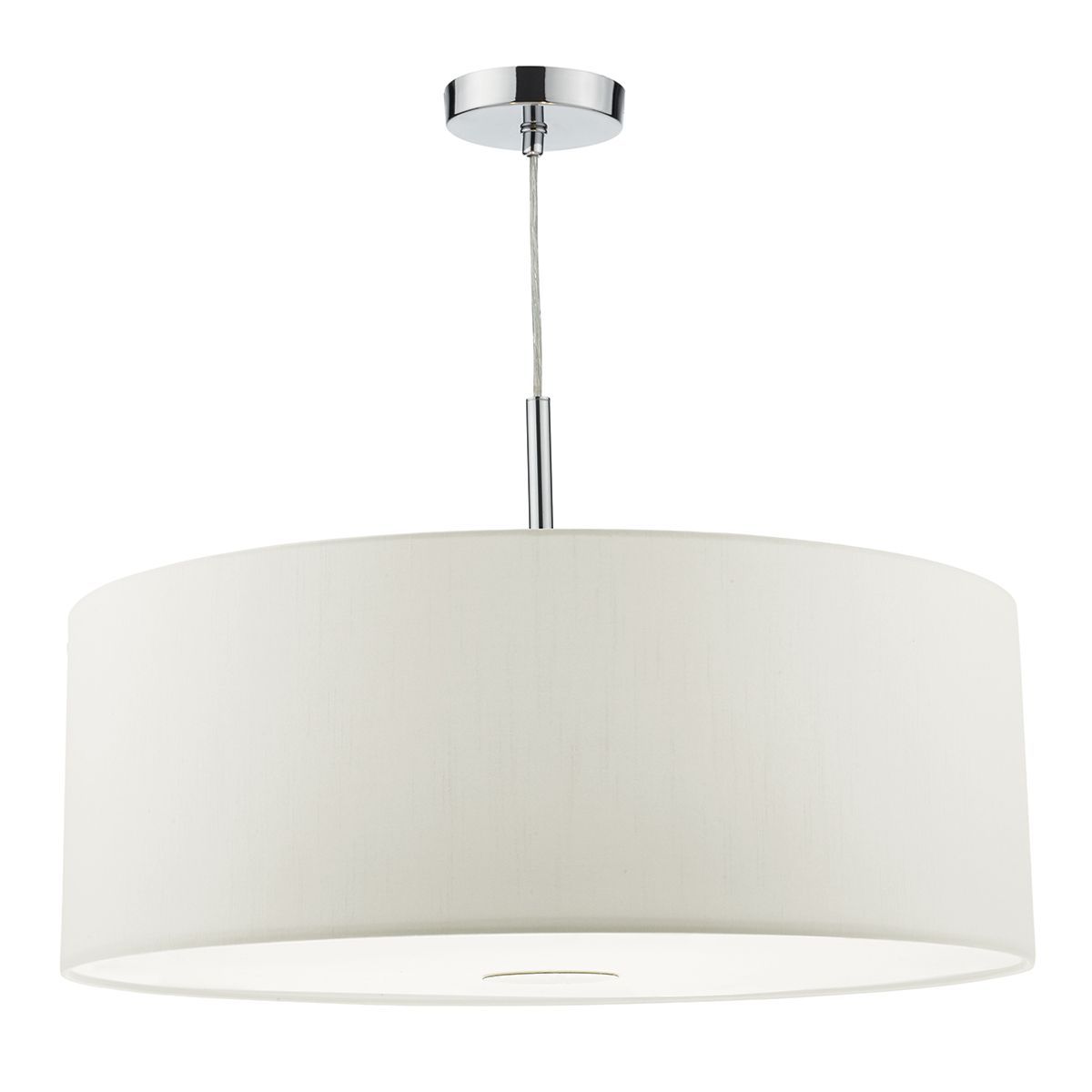 Ronda 3Lt Medium Pendant With Shade And Diffuser - Porcelain White Finish