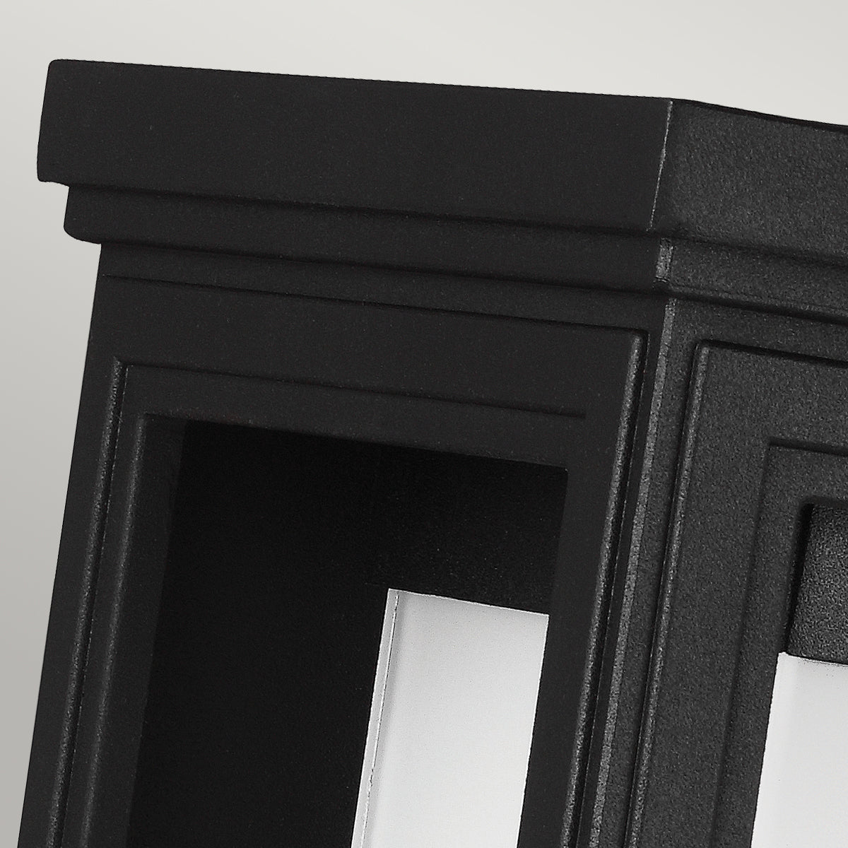 Roscoe Medium Wall Lantern - Textured Black Finish