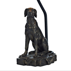 Rover Dog Table Lamp Bronze With Shade