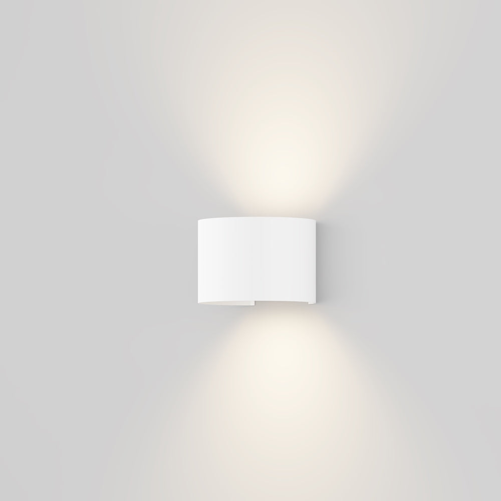 Fulton LED Up/Down Outdoor Wall Light- Black/ White Finishes