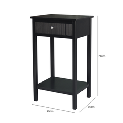 Lindon Wood End Table Black- BLACK FRIDAY