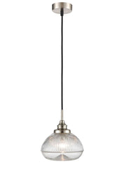Ruben Glass Pendant Light - Brushed Brass / Satin Nickel