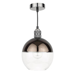 Dar Rue Easy Fit Pendant Glass Bronze and Clear - Cusack Lighting