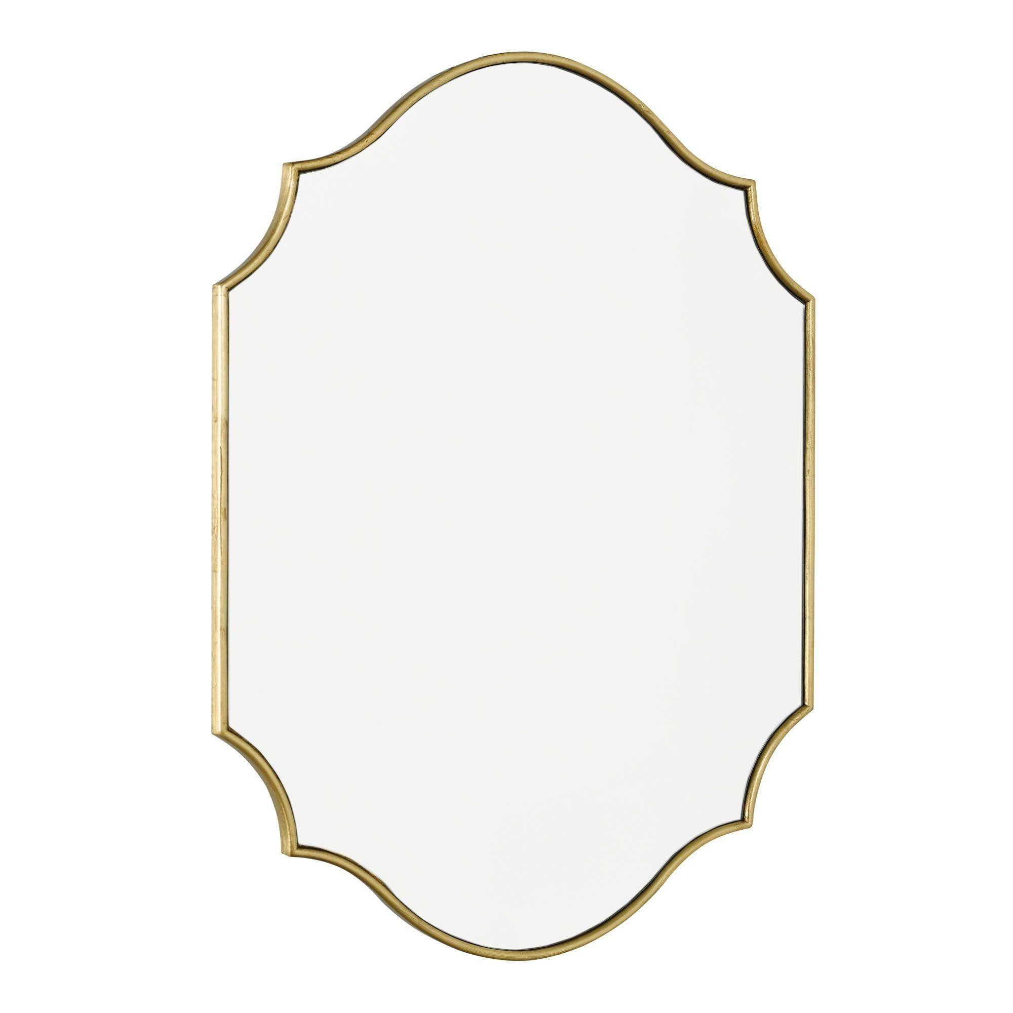 Dar Ruggiero Rectangle Mirror With Gold Detail - Cusack Lighting