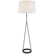 Dauphine Floor Lamp- Gilded Iron/ Aged Iron Finishes