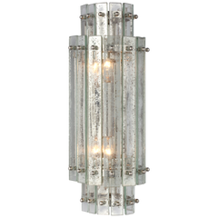 Cadence Tiered Sconce- Antique Brass/ Polished Nickel