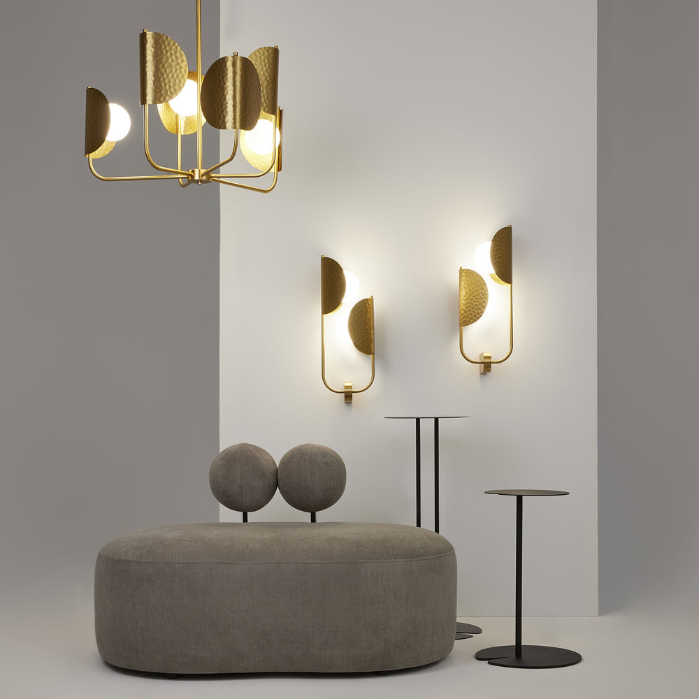 Tropic 2Lt Wall Lamp - Satin Brass