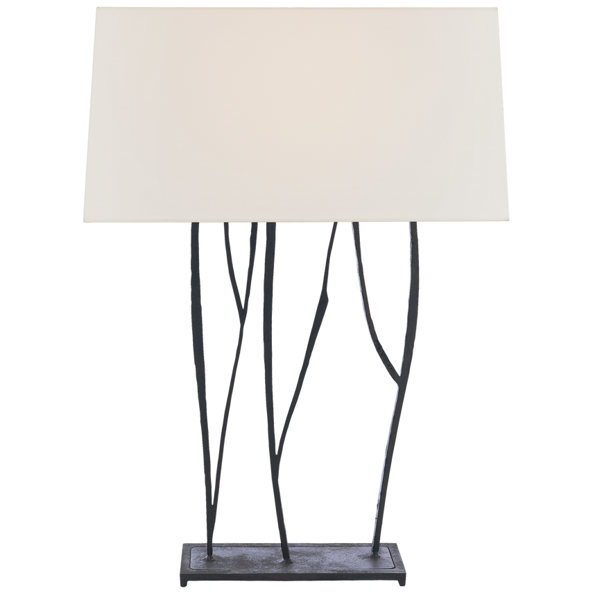Aspen Console Lamp- Blackened Rust/ Gilded Iron Finishes