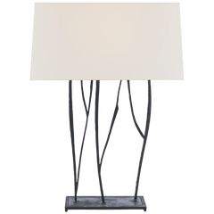 Aspen Console Lamp- Blackened Rust/ Gilded Iron Finishes