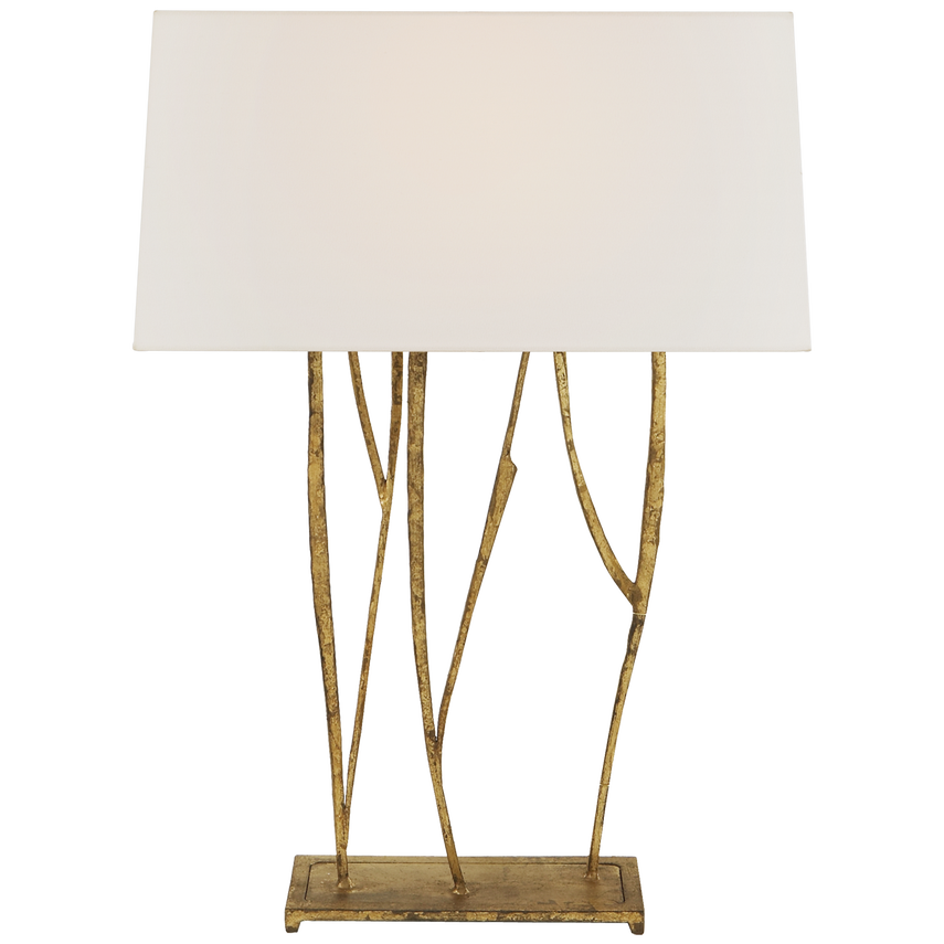 Aspen Console Lamp- Blackened Rust/ Gilded Iron Finishes