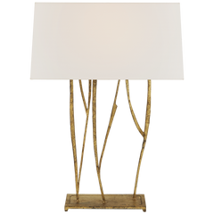 Aspen Console Lamp- Blackened Rust/ Gilded Iron Finishes