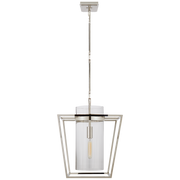 Presidio Small Lantern- Antique Brass/ Polished Nickel