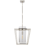 Presidio Small Lantern- Antique Brass/ Polished Nickel