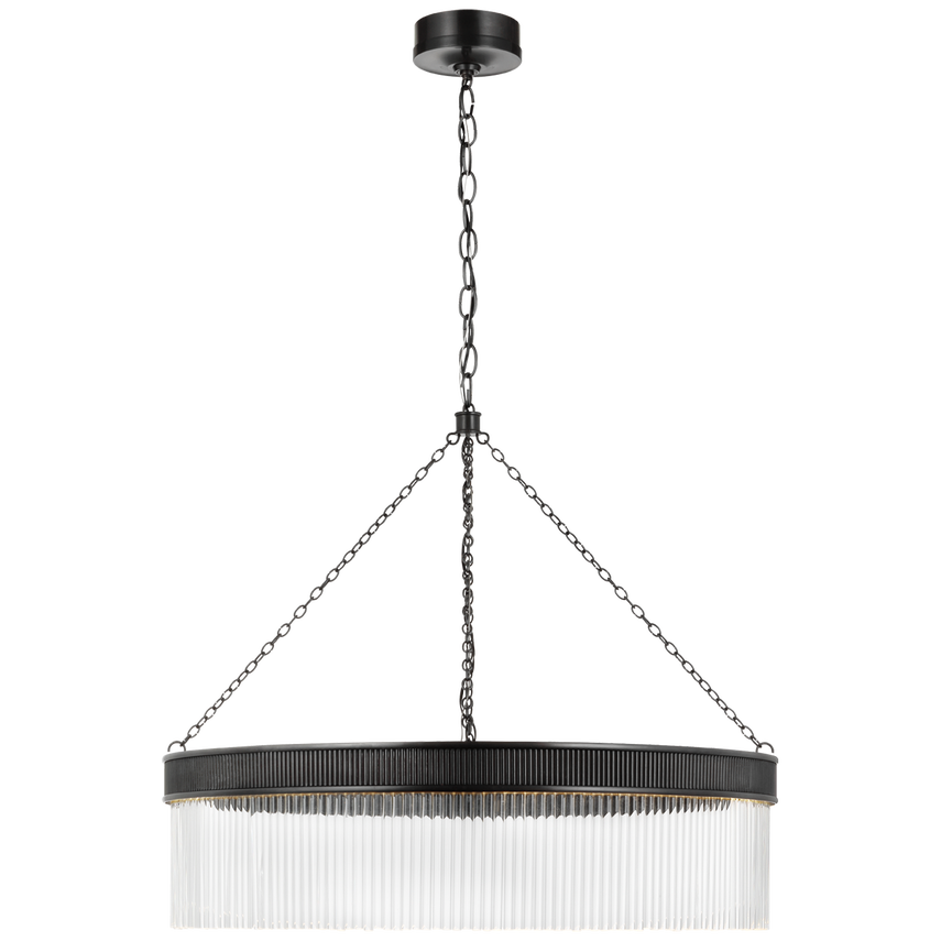 Menil Small/ Large Chandelier- Bronze/ Soft Brass Finish