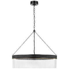 Menil Small/ Large Chandelier- Bronze/ Soft Brass Finish
