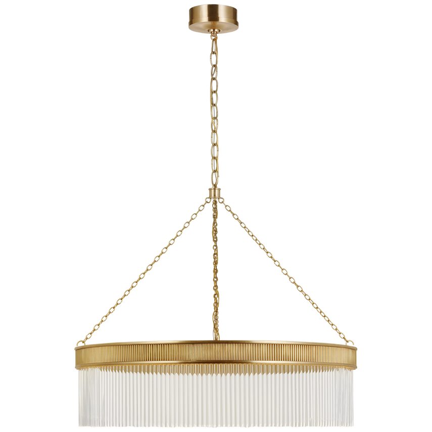 Menil Small/ Large Chandelier- Bronze/ Soft Brass Finish