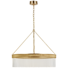 Menil Small/ Large Chandelier- Bronze/ Soft Brass Finish