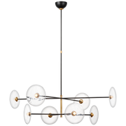 Calvino Centre Ceiling Light - Black/Brass