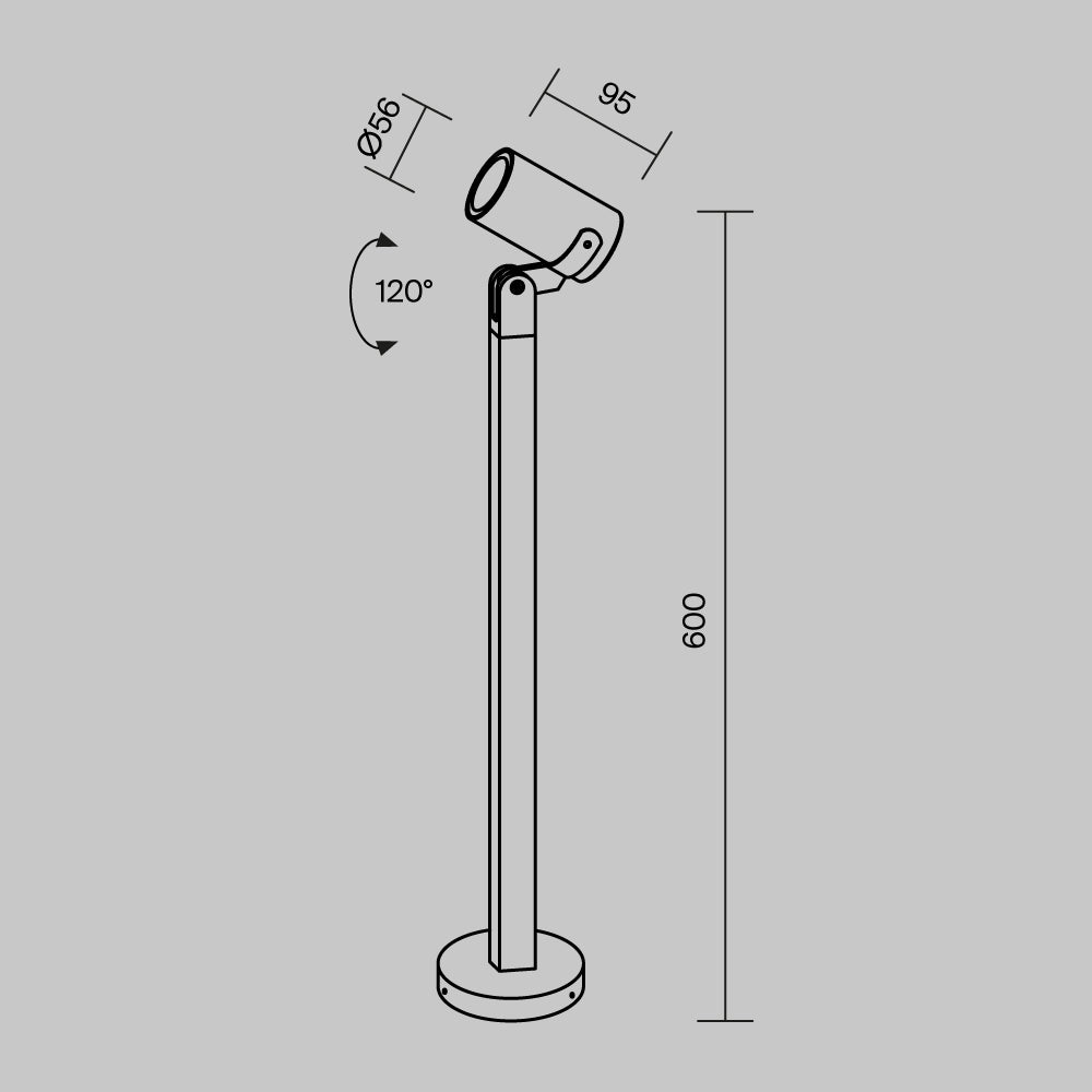 Scope Black Outdoor Landscape ground lighting