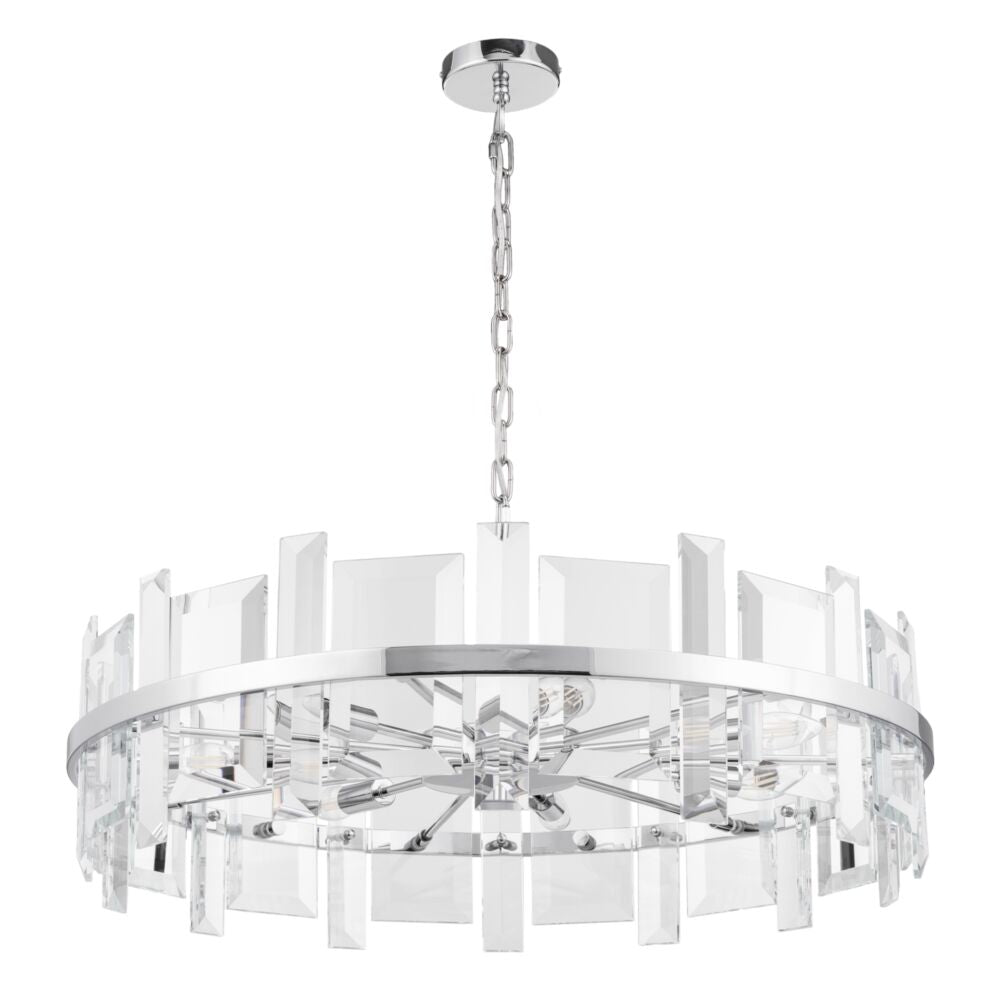 Cerezo 1/5/7Lt Crystal Ceiling Light - Chrome Finish