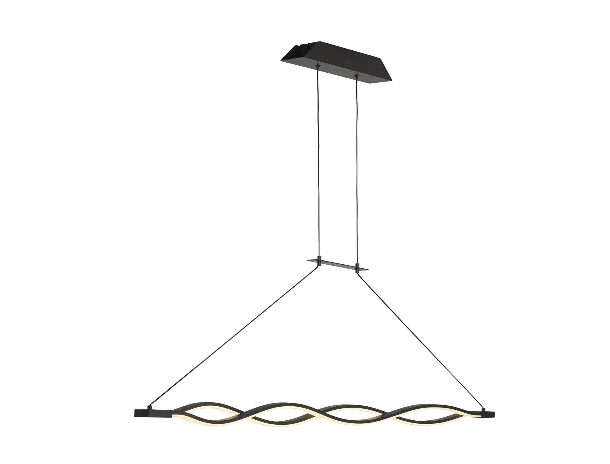 Sahara LED Linear Pendant - Chrome/Brown