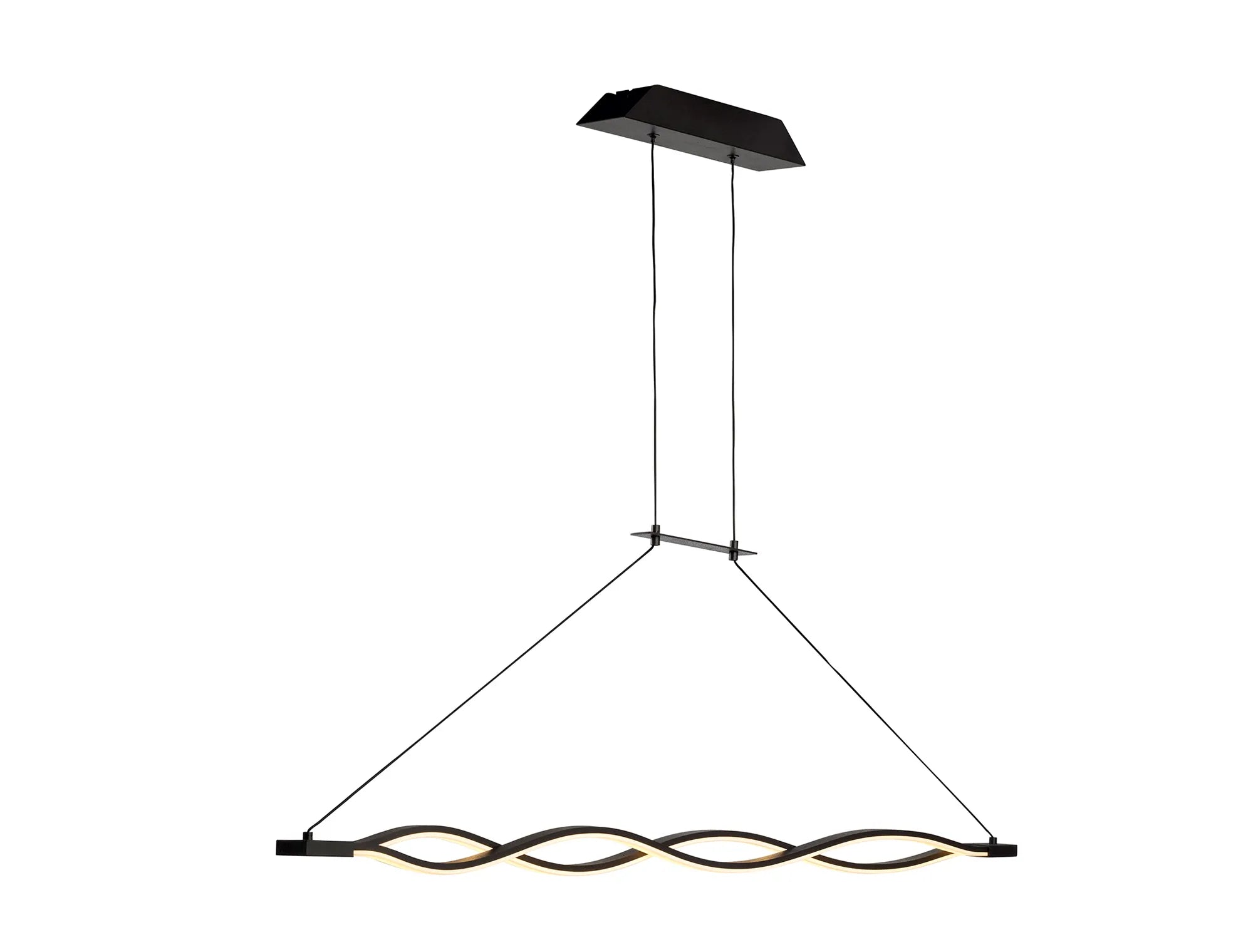 Sahara LED Linear Pendant - Chrome/Brown
