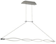 Sahara LED Linear Pendant - Chrome/Brown