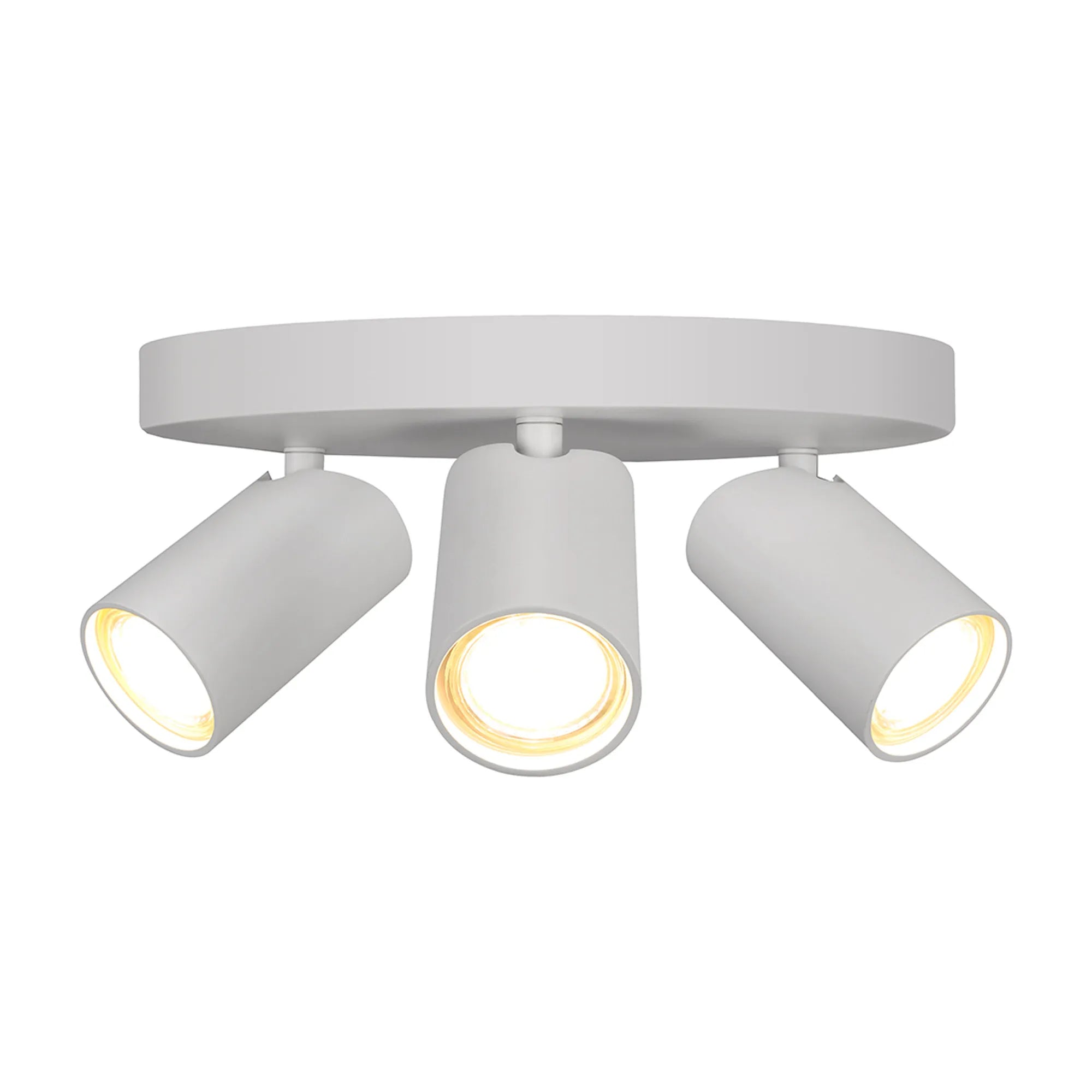 Sal 3Lt Plate Spotlight GU10 - Black/White
