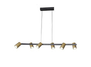 Sal 6Lt Linear Pendant - Various Colours