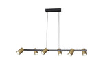 Sal 6Lt Linear Pendant - Various Colours
