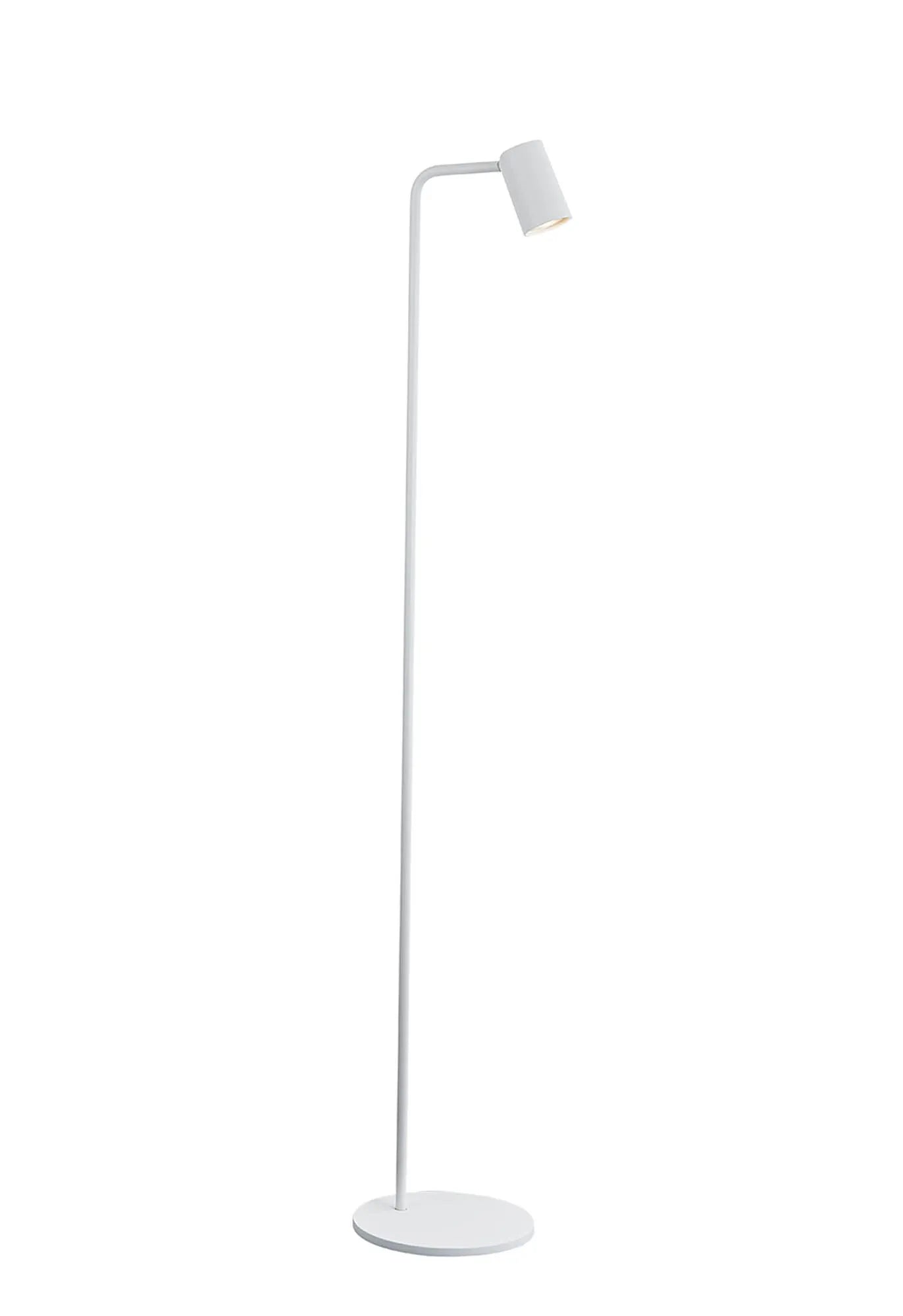 Sal Floor Lamp 1Lt, Matt Black /White/ Satin Gold Finishes