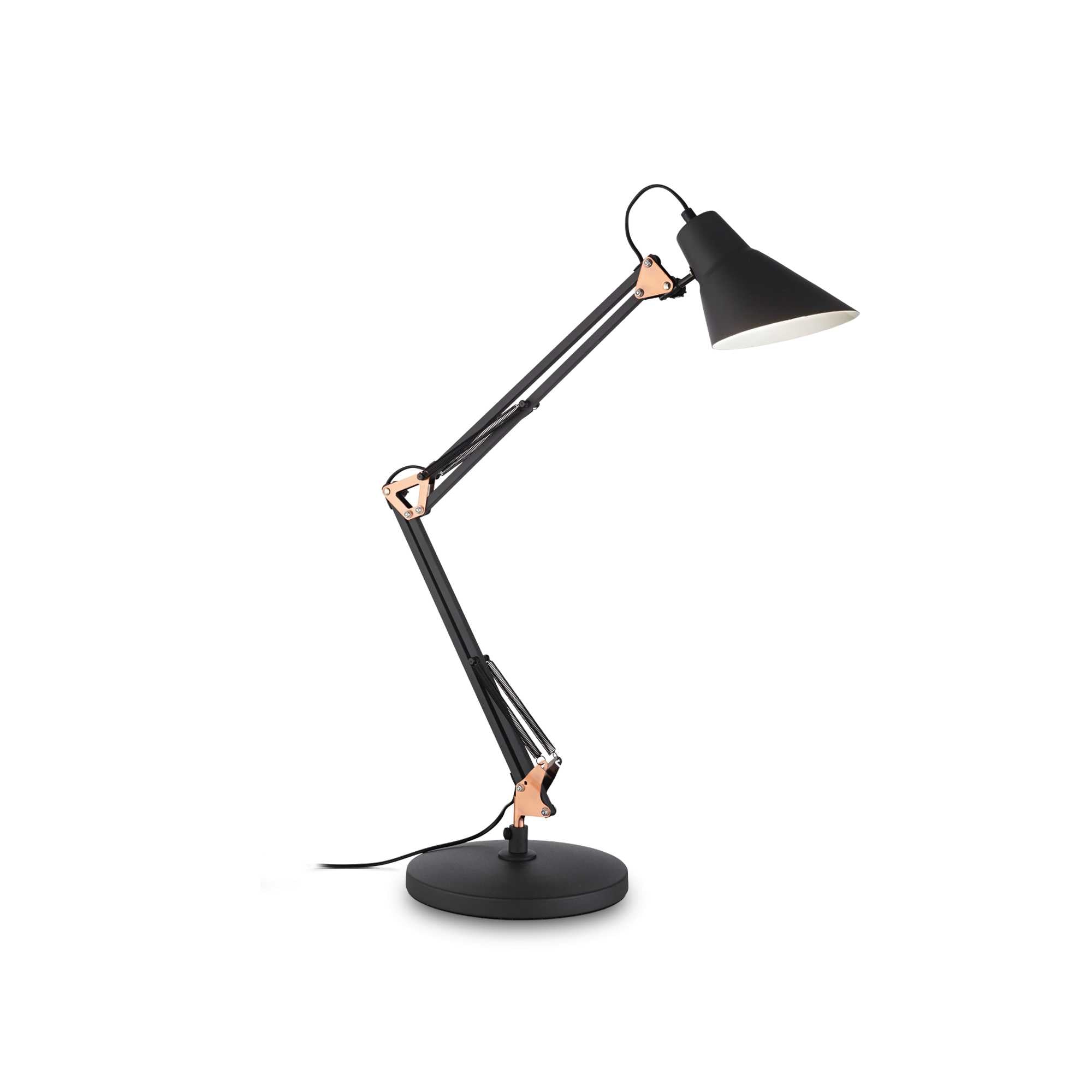 Sally Table Lamp - Black/White Finish - Cusack Lighting