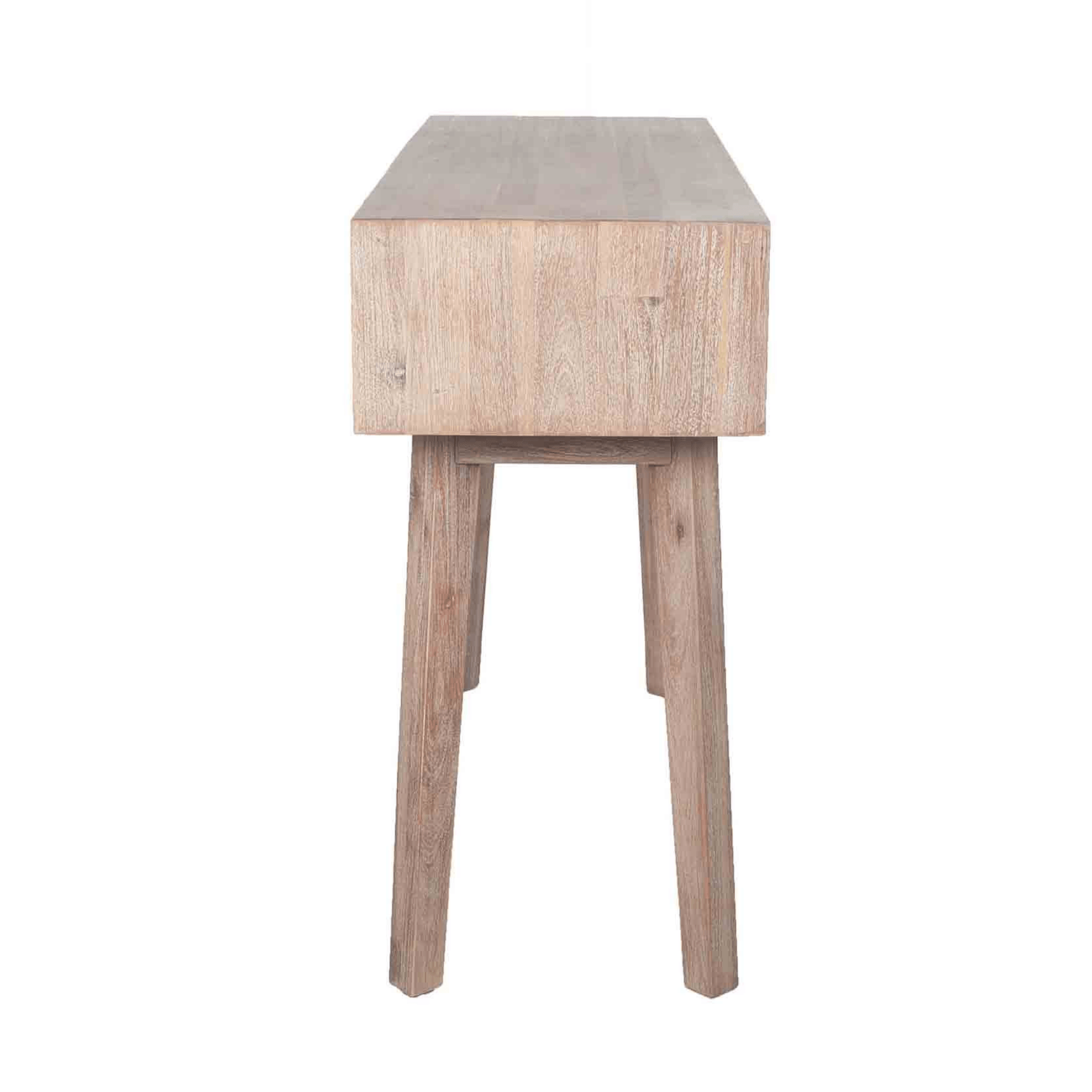 Sand Wash Acacia Wood 1 Drawer Console K/D - Cusack Lighting