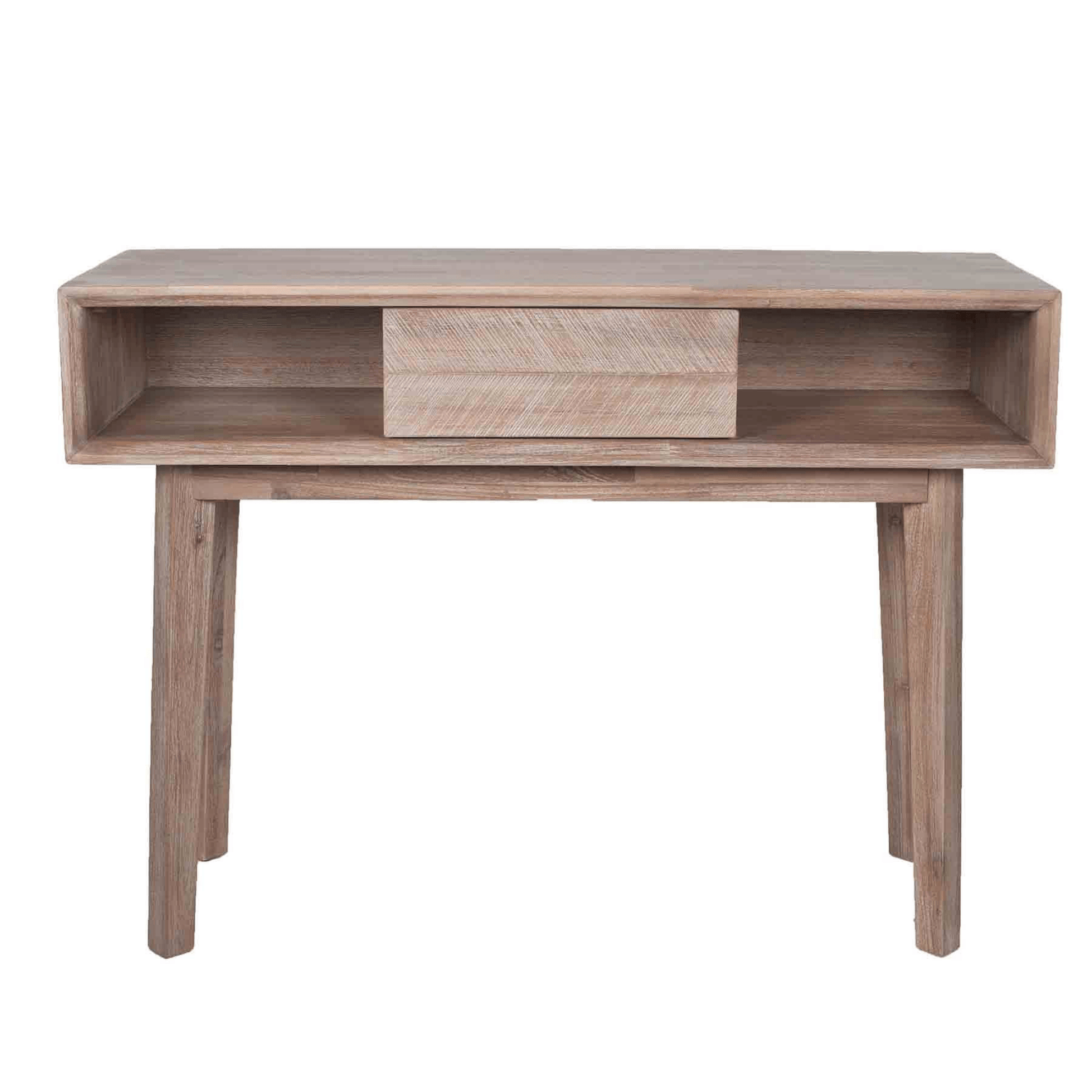 Sand Wash Acacia Wood 1 Drawer Console K/D - Cusack Lighting