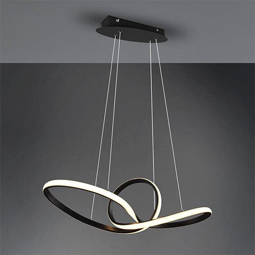 Sansa LED Hanging Light - Matt Black Finish