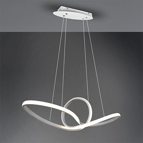Sansa LED Hanging Light - Matt White Finish