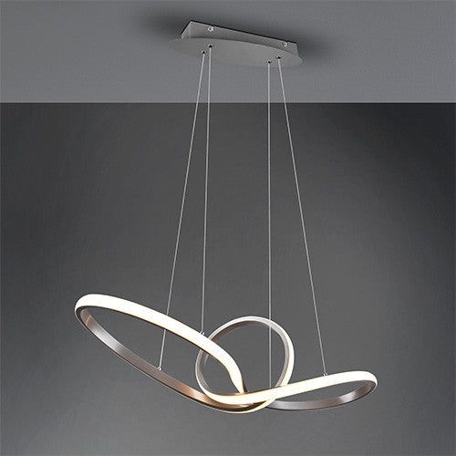 Sansa LED Hanging Light - Matt Nickel Finish