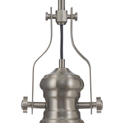 Savannah Pendant, 1 x E27, Satin Nickel