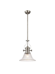 Savannah Pendant, 1 x E27, Satin Nickel