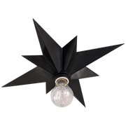 Star Flush Mount- Bronze/ Antique Brass Finish
