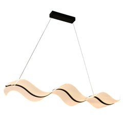 Olas LED Linear Pendant - Black