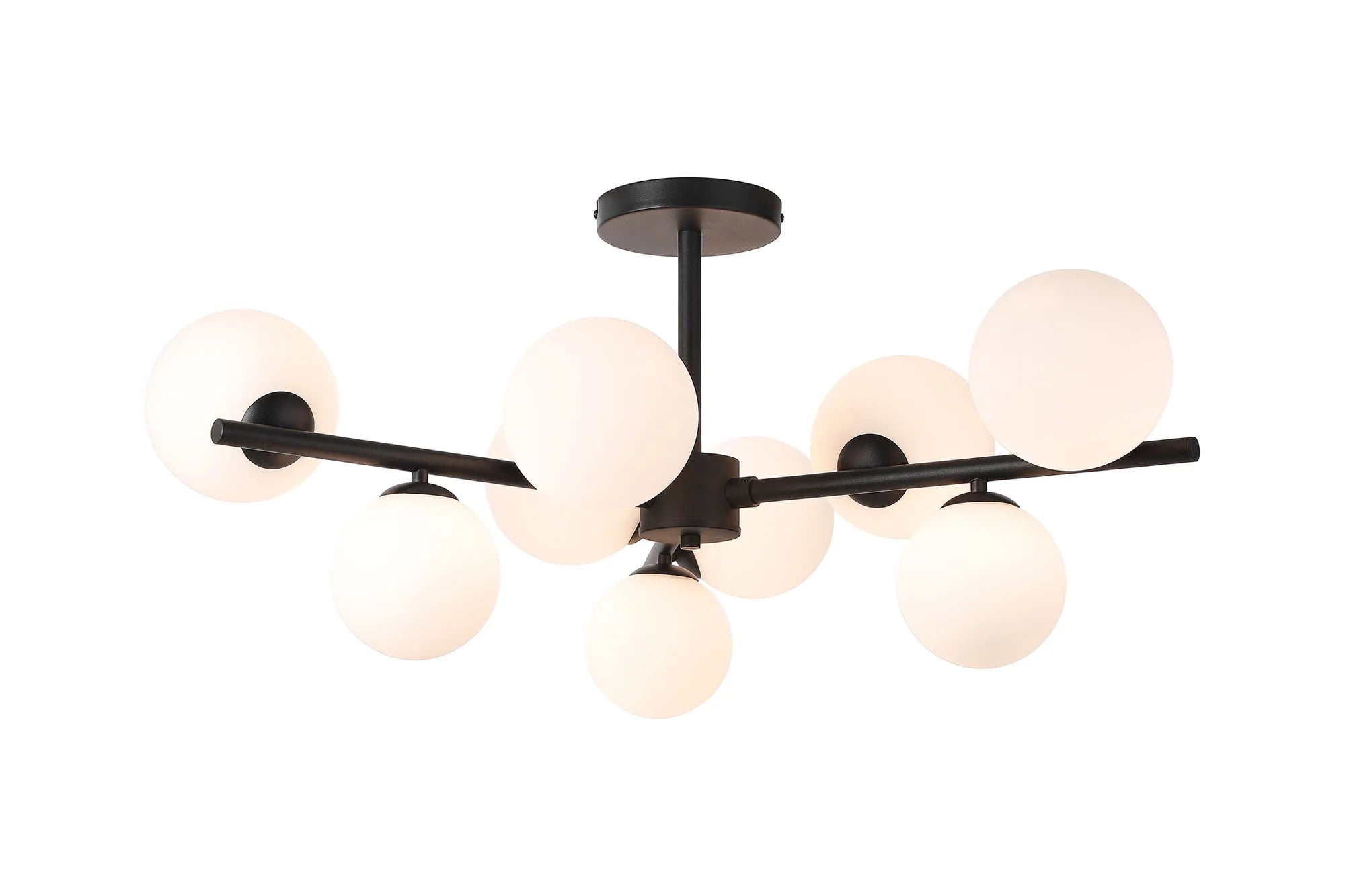 Seville 88cm Semi-Flush 3 Arm Ceiling Light, 9 x G9- Various Finish