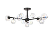 Seville 110cm Semi-Flush 3 Arm Ceiling Light, 12 x G9- Various Finishes