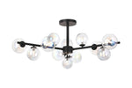 Seville 110cm Semi-Flush 3 Arm Ceiling Light, 12 x G9- Various Finishes