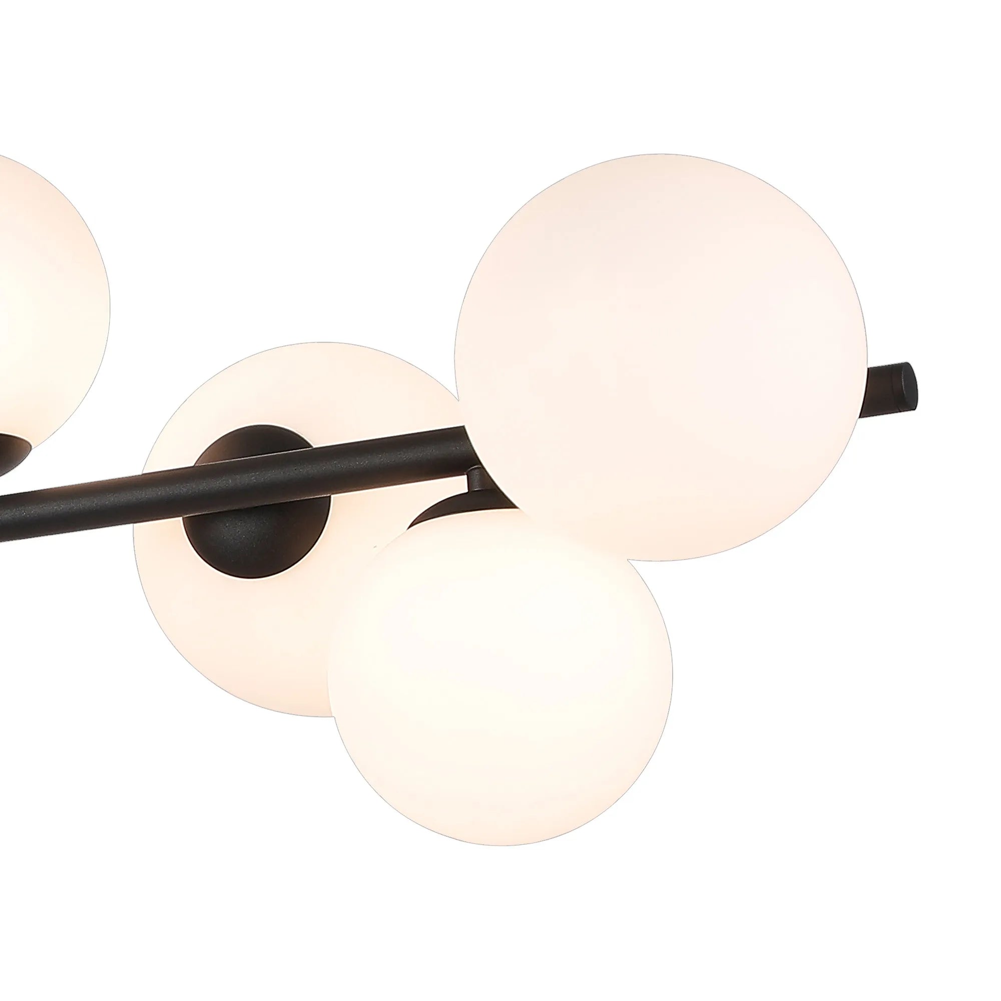 Seville 110cm Semi-Flush 3 Arm Ceiling Light, 12 x G9- Various Finishes