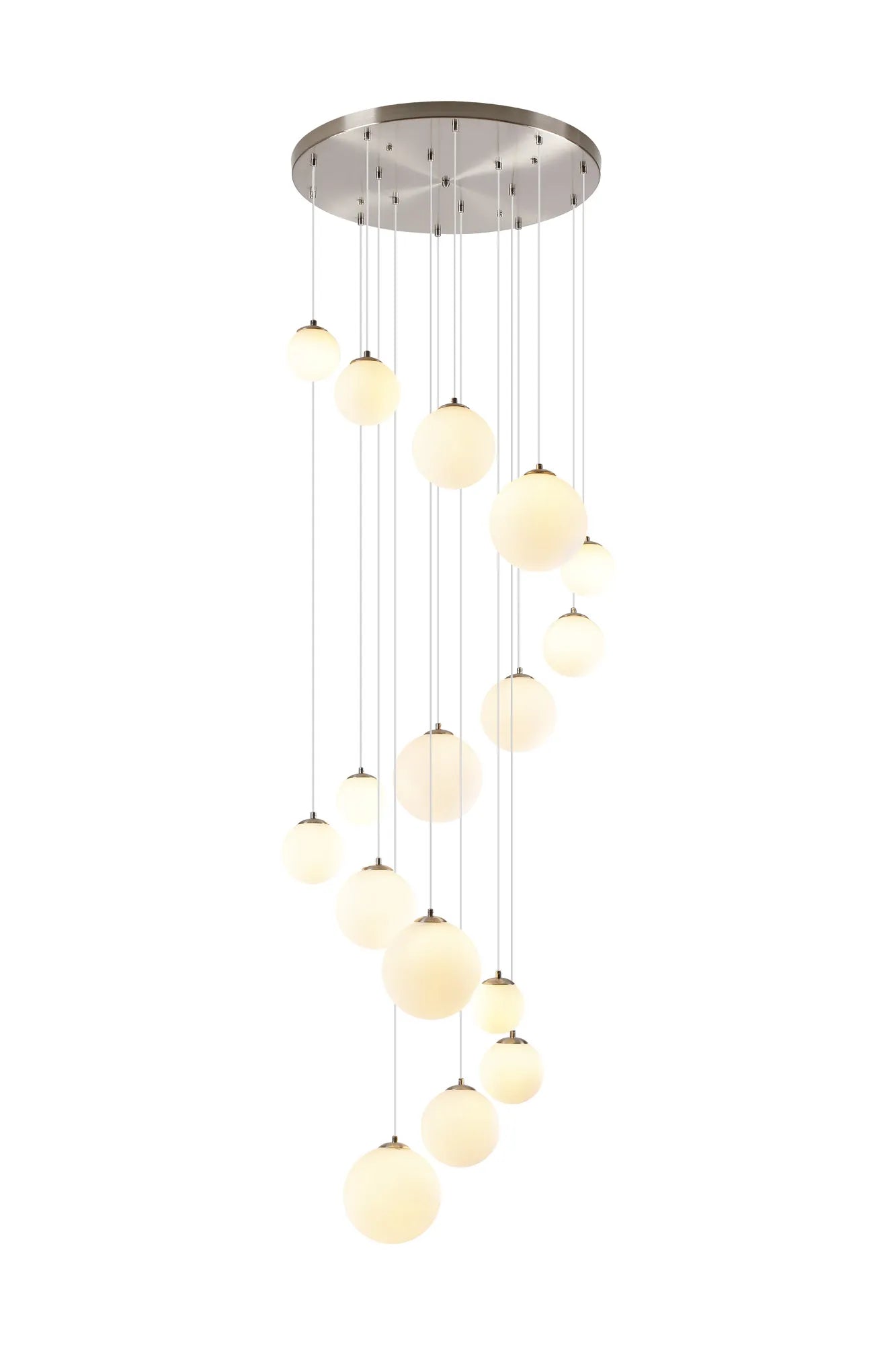 Seville 16 Lt Cluster Ceiling Light, Gold/Black/Nickel - Various Shade Finishes