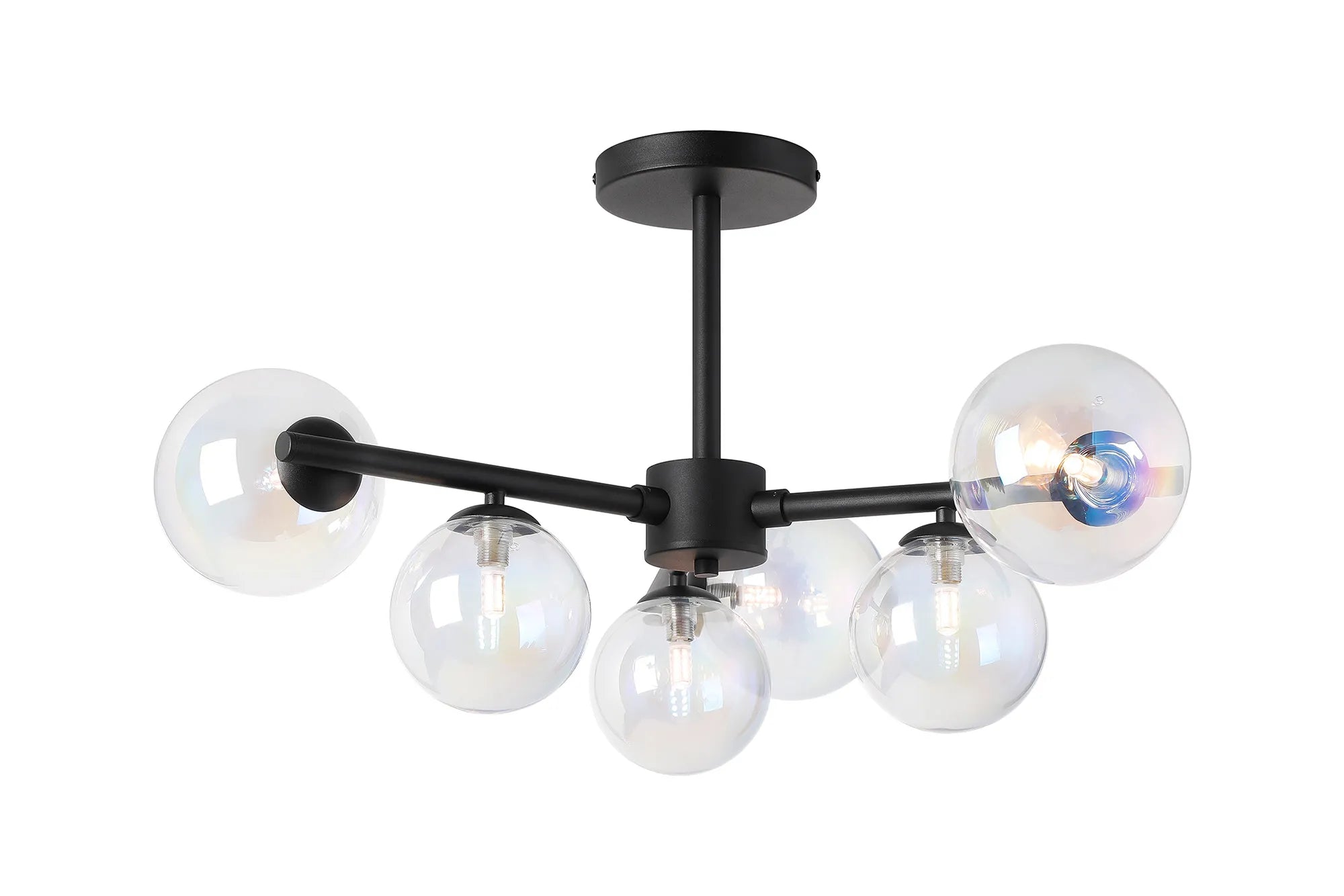 Seville 71.5cm Semi-Flush 3 Arm Ceiling Light, 6 x G9- Various Finishes