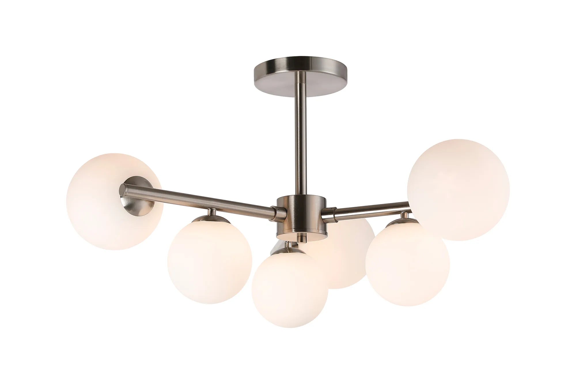 Seville 71.5cm Semi-Flush 3 Arm Ceiling Light, 6 x G9- Various Finishes