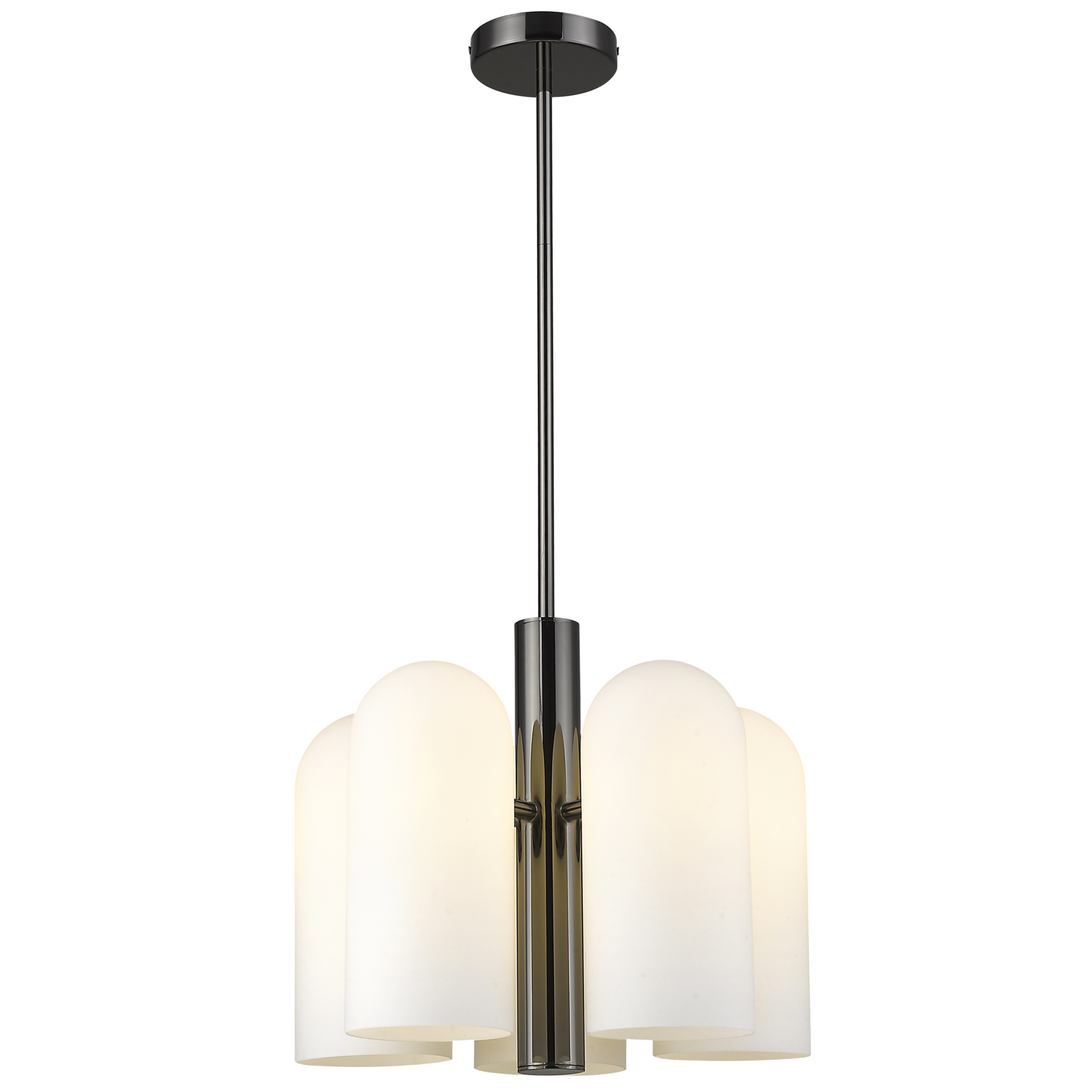 Seoul 5Lt Kitchen Pendant Ceiling Light - Black Finish