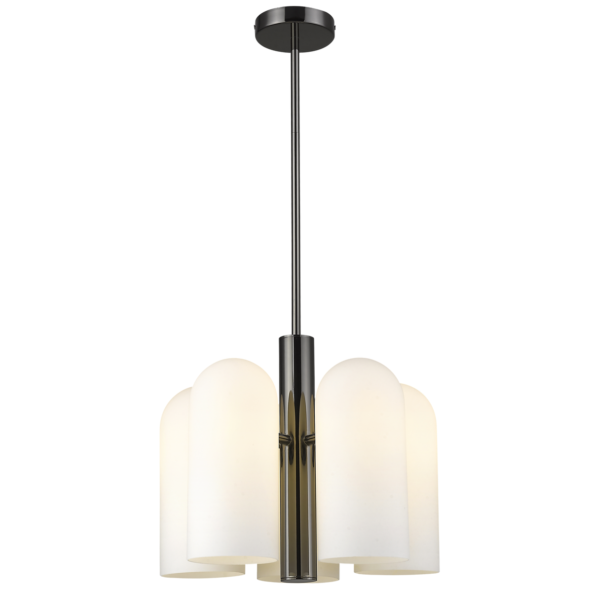 Seoul 5Lt Kitchen Pendant Ceiling Light - Black Finish